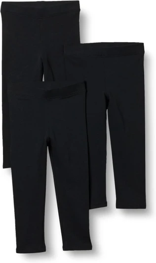 Girls and Toddlers’ Leggings, Multipacks 3 Black 4T