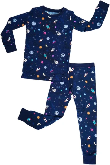 Bamboo Baby Pajamas - Long Sleeve Onesie Soft, Breathable, Stretchable Toddler Pajamas 95% Bamboo Viscose Kids PJs