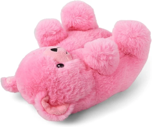 The Children’s Place Unisex-Child and Toddler Boys and Girls Everyday Slippers 10-11 Little Kid Pink Bear