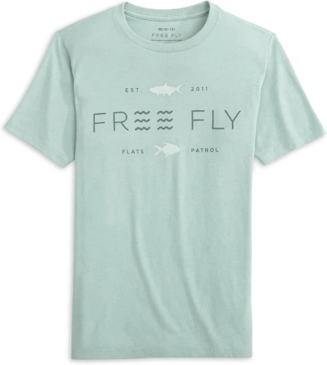 Youth Tropic Hangout Tee - Graphic Tee for Kids - Ultra-Soft Cotton-Blend T-Shirt Large Heather Ocean Mist