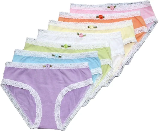 Esme Girl’s Panty X-Large 7 Day Rainbow