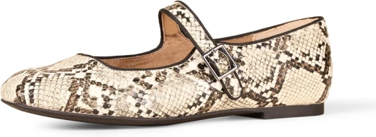 Women’s Mary Jane Ballet Flat 6 Snake Faux Leather