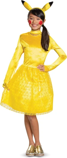 Pikachu Pokemon Classic Child Girls Costume