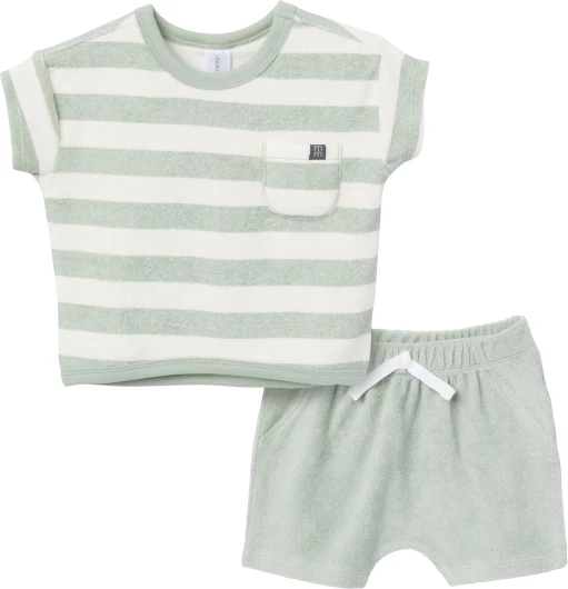 Baby Boys’ 2-Piece Knit Terry Shirt and Short