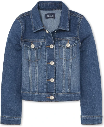 The Children’s Place Girls’ Basic Denim Jacket Medium Azure Wash